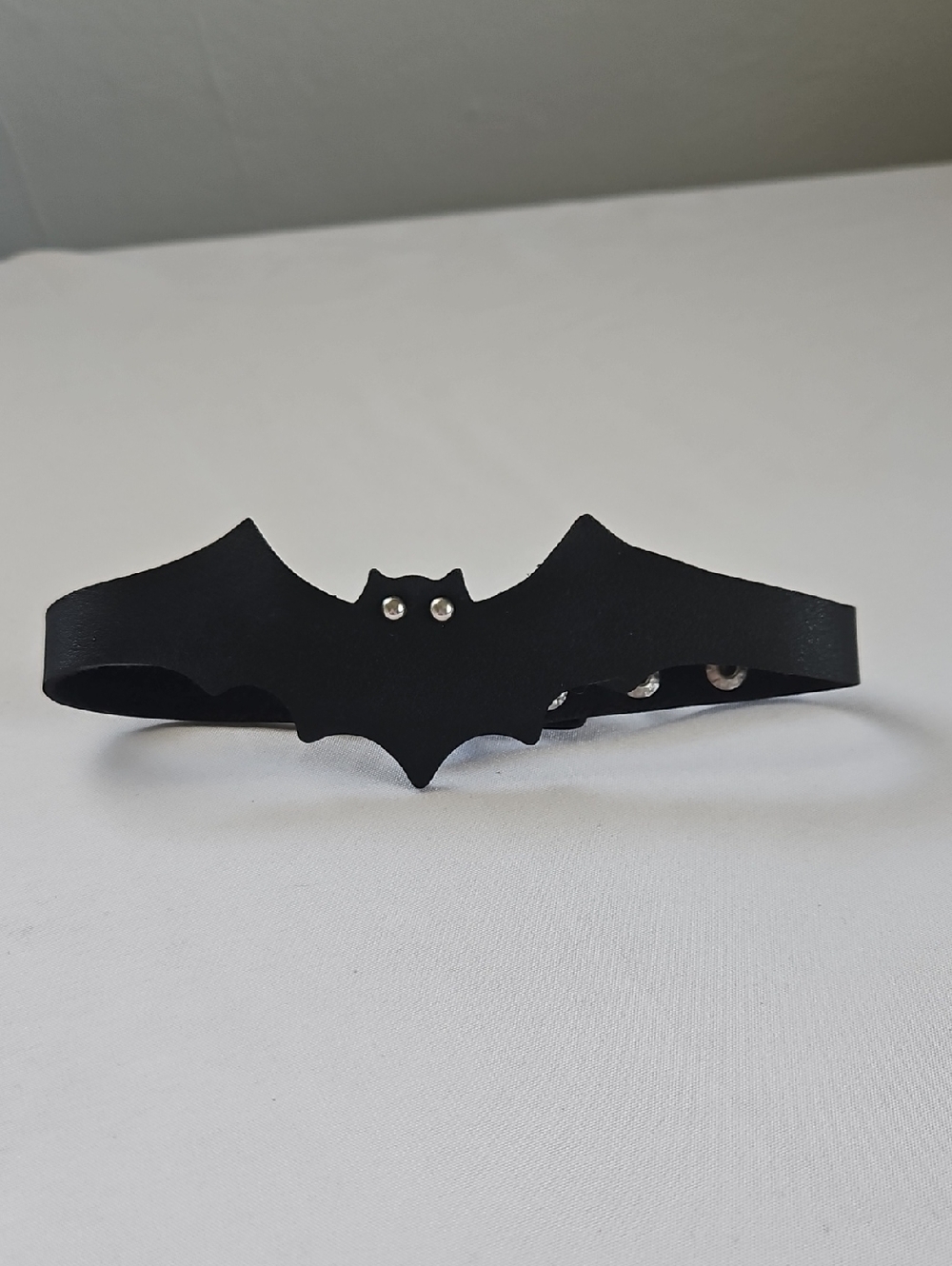 Black Bat Choker Necklace - Women's Gothic Statement